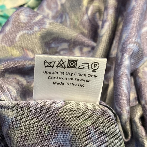 MARY KATRANTZOU silk Y2K digital floral dress, size XS - Picture 7 of 12